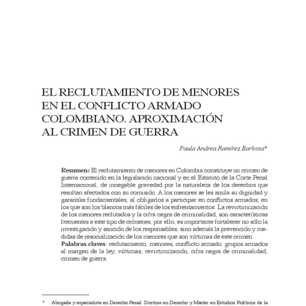 Reclutamiento de menores en el conflicto armado: Audiencias JEP